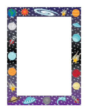 Space Border page border