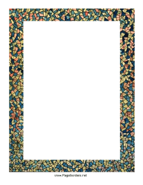 Stained Glass Border page border
