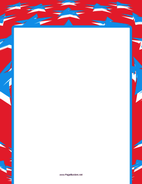 Stars and Stripes Border page border