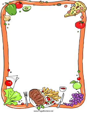 Steak Dinner page border