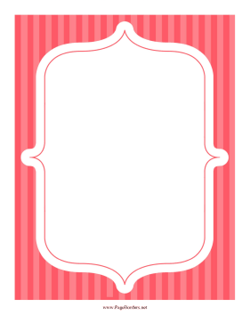 Stripe Frame Red page border