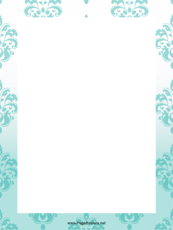 Teal Pattern Border page border