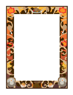 Thanksgiving Border page border