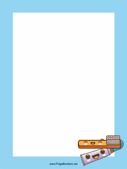 Toothpaste Border page border