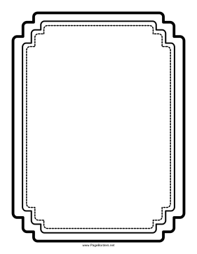 Triple Rectangular Border page border