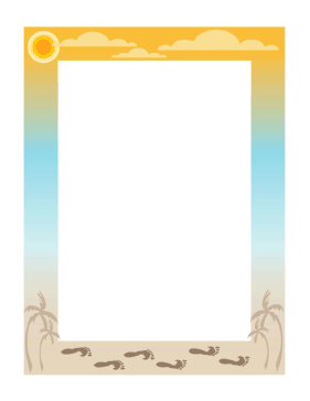 Tropical Border page border