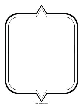 Two-Pointed Border page border