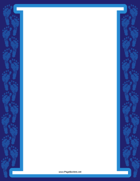 Two Column Footprint Border page border