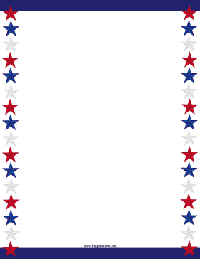 USA Stars Border page border