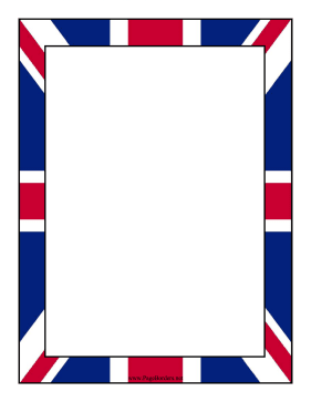 United Kingdom Flag Border page border