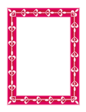 Valentines Border page border