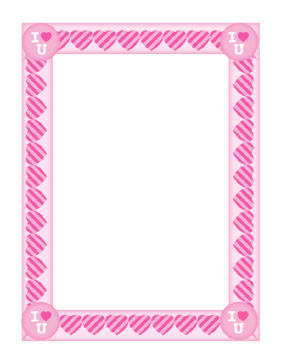 Valentines Day Border page border