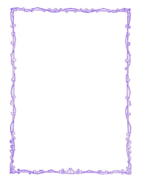 Vine Leaves Purple Border page border