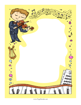 Violin Performance page border