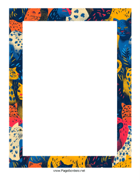 Wild Cats Border page border