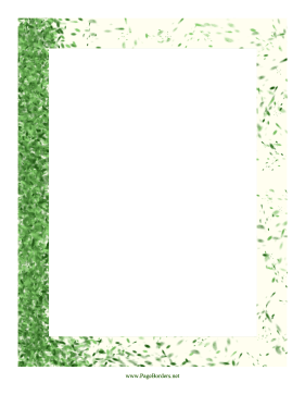 Windy Leaf Border page border