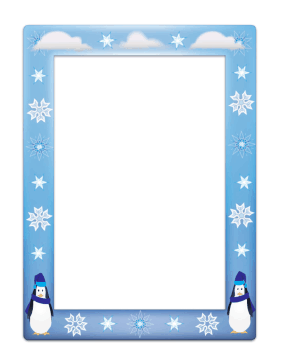 Winter Border page border