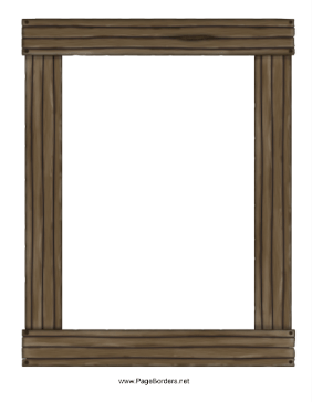 Wood Beam Border page border