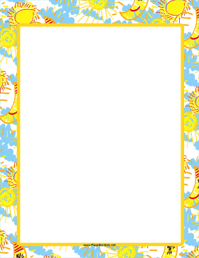 Yellow Hand-Drawn Border page border