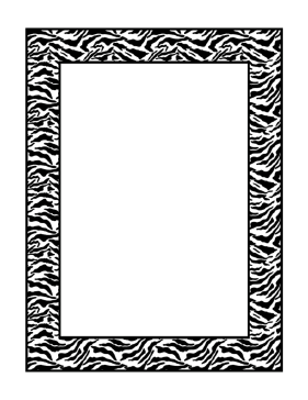 Zebra Border page border