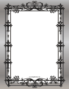 Black Christian Cross Frame