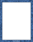 Blue Brushstrokes page border