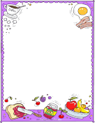 Breakfast Medley page border