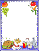 Burger Meal page border