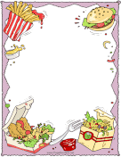 Nuggets And Fries page border