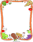 Steak Dinner page border